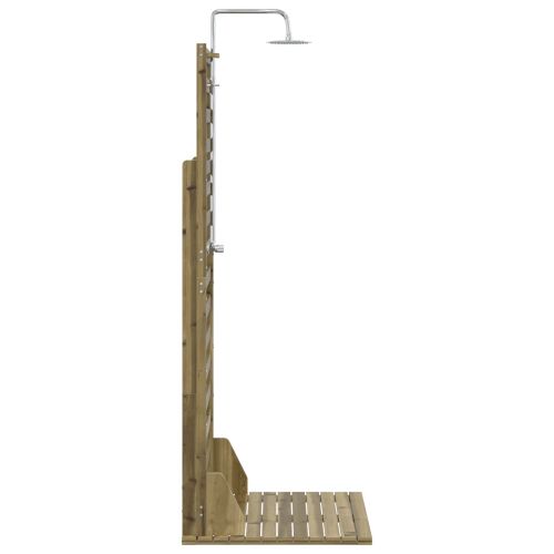 Външен душ 225 cm Натурално