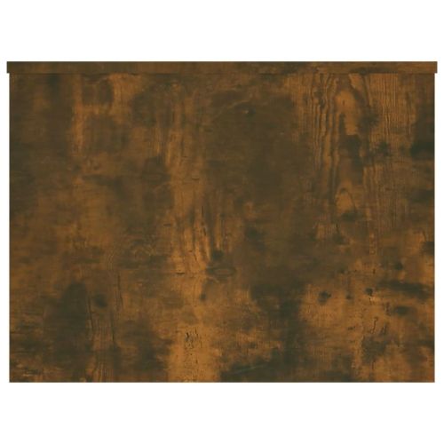 Кафе маса, опушен дъб, 80x55,5x41,5 см, инженерно дърво