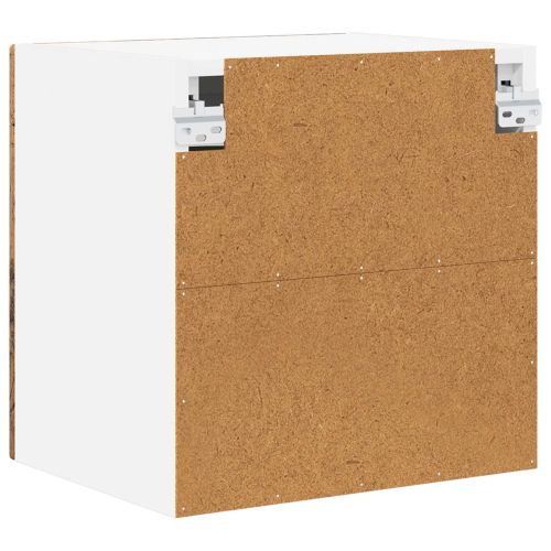 Стенен стъклен шкаф PORTO 2 pcs Старо дърво 40 x 31 x 40 см