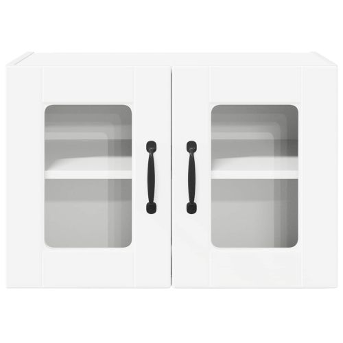 Стенен стъклен шкаф PORTO 2 pcs Бяло 60 x 31 x 40 см
