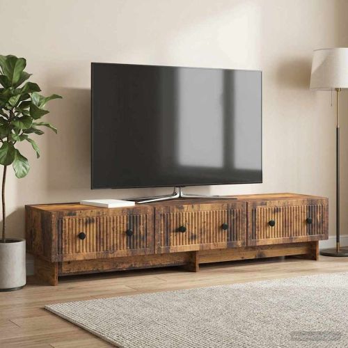 ТВ шкаф Старо дърво 147 x 34,5 x 30 см Инженерна дървесина