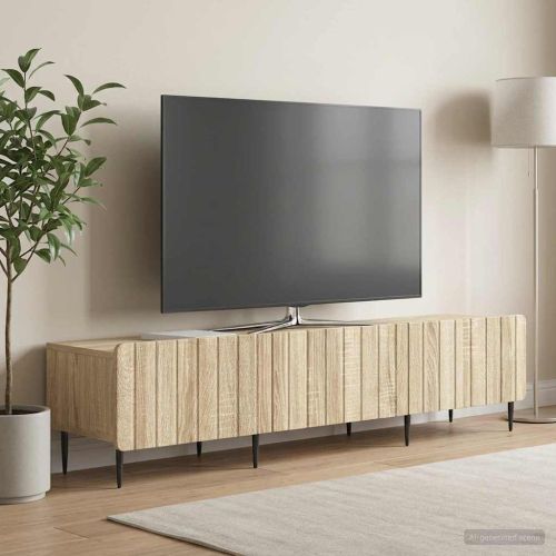 ТВ шкаф Дъб сонома 147 x 34,5 x 32 см Инженерна дървесина