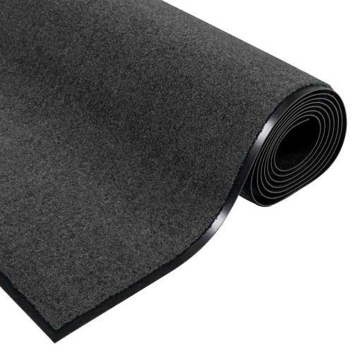 Мат за врата Друг Антрацит и черен 120 x 250 cm Полиамид и PVC