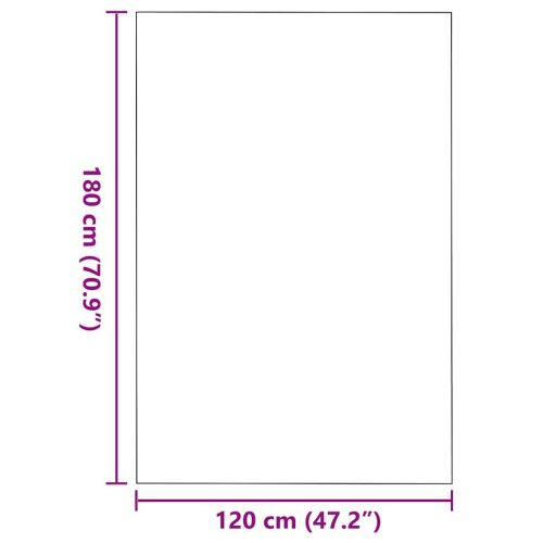 Мат за врата Бежов и черен 120 x 180 cm 100% Полиамид