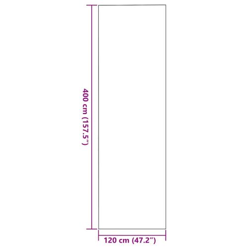Мат за врата Бежов и черен 120 x 400 cm 100% Полиамид