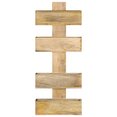 Стенна поставка за списания, 30x11x72 см, масивно мангово дърво