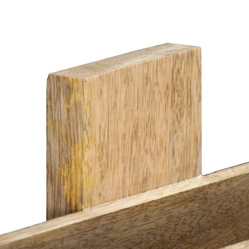 Стенна поставка за списания, 30x11x72 см, масивно мангово дърво