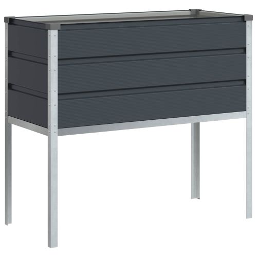 Кашпа Антрацит 100 x 45 x 90 см Галванизирана стомана