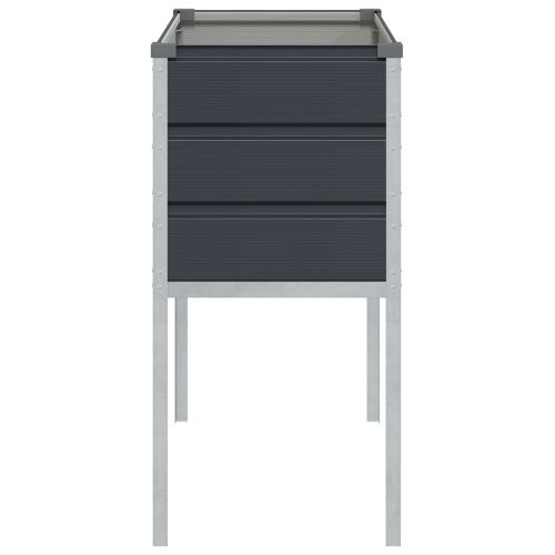 Кашпа Антрацит 100 x 45 x 90 см Галванизирана стомана