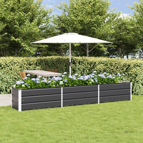 Кашпа Антрацит 290 x 50 x 45 см Галванизирана стомана