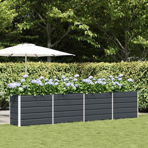 Кашпа Антрацит 385 x 50 x 75 см Галванизирана стомана