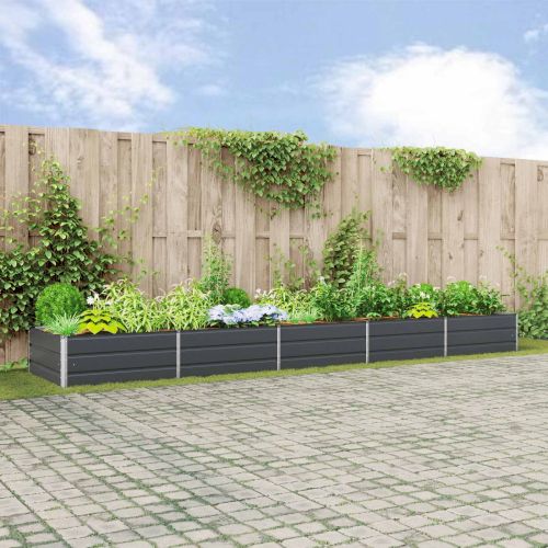 Кашпа Антрацит 480 x 100 x 45 см Галванизирана стомана