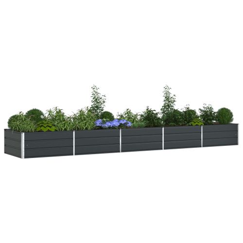 Кашпа Антрацит 480 x 100 x 45 см Галванизирана стомана