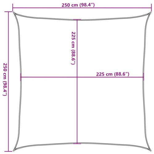 Платно-сенник, 160 г/м², кремаво, 2,5x2,5 м, HDPE