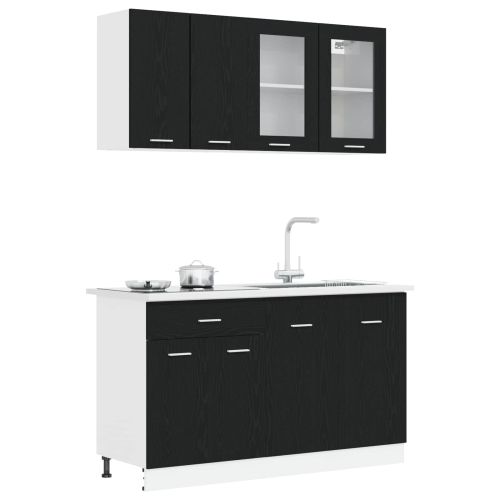 Кухненски единица Lyon 4 pcs Черен дъб Инженерна дървесина