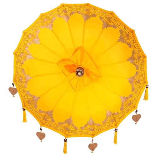 Балийски Парасол Жълто 125 x 125 x 260 см