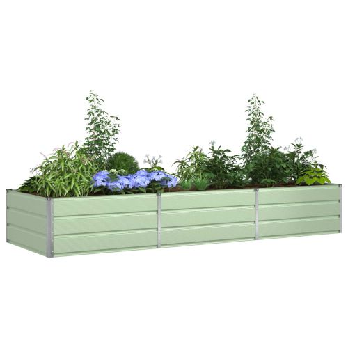 Кашпа Пастелно зелено 290 x 100 x 45 см Галванизирана стомана