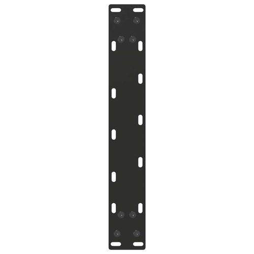Крака за масичка за кафе, U-образни, 2 бр., черни, 30 x (30-31) см, стомана