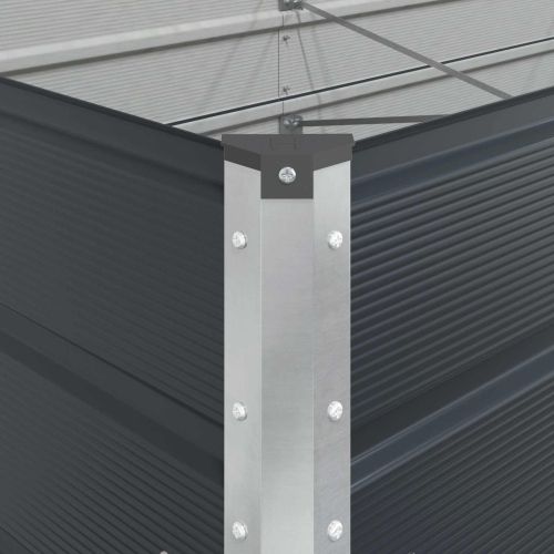 Кашпа Антрацит 195 x 100 x 75 см Галванизирана стомана