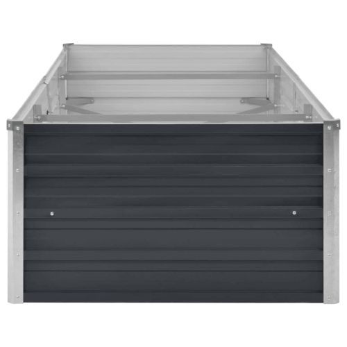 Градинска висока леха антрацит 240x80x45 см поцинкована стомана