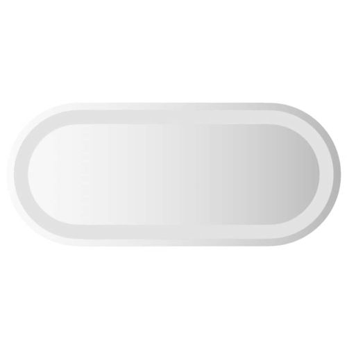 LED огледало за баня, 60x25 см, овално