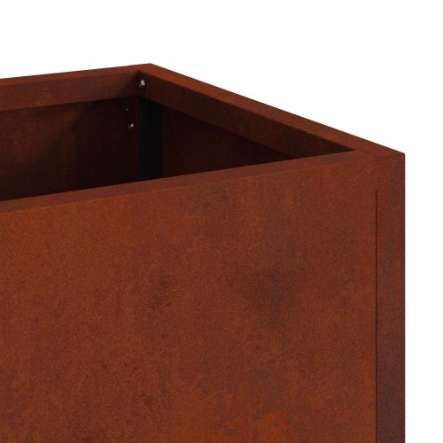 Повдигната градинска саксия Ръждясало 100 x 26 x 82 см