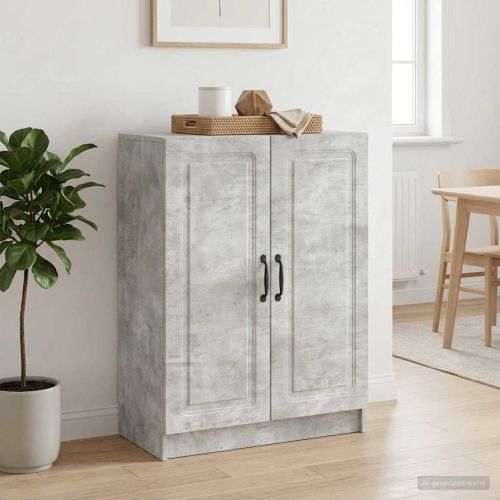 Служебен шкаф Бетонно сиво 66 x 34,5 x 87 см