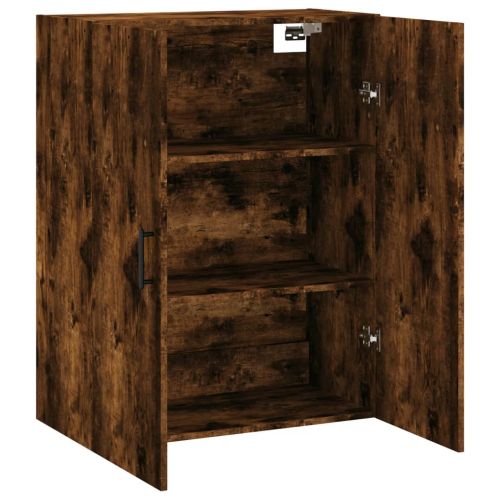 Стенен шкаф опушен дъб 69,5x34x90 см