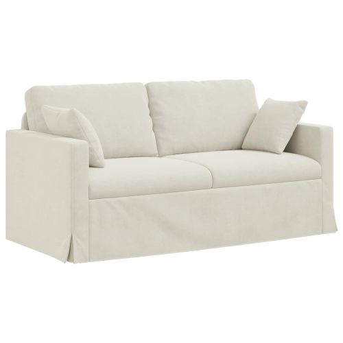 Комплект дивани 2 pcs Крем 158 x 78 x 80 см Кадифе