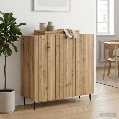 Служебен шкаф Дъб артизан 89 x 34,5 x 82 см Инженерна дървесина