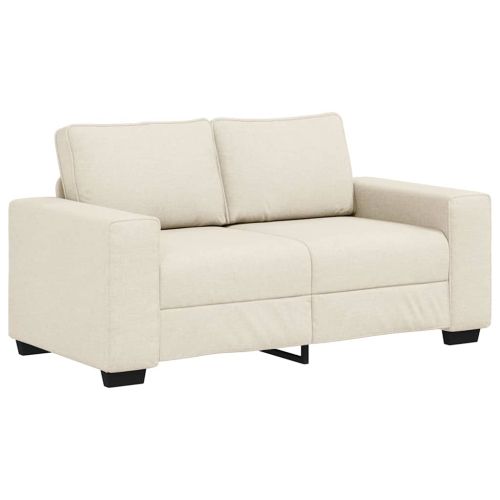 Диван 3 pcs Бежово 221 x 80 x 82 см Ленена смесена тъкан