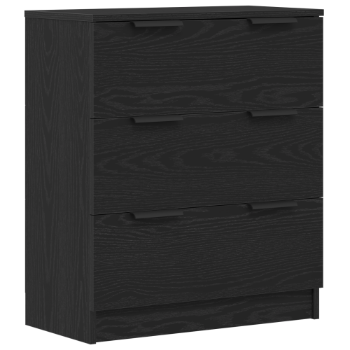 Служебен шкаф 3 pcs Черния дъб 180 x 30 x 70 см Инженерно дърво