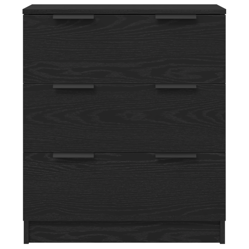 Служебен шкаф 3 pcs Черния дъб 180 x 30 x 70 см Инженерно дърво