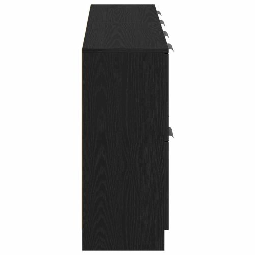 Служебен шкаф 2 pcs Черния дъб 60 x 30 x 70 см Инженерно дърво