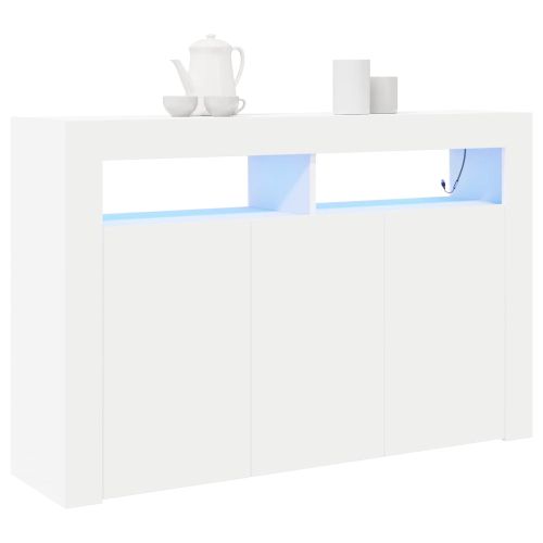 Служебен шкаф Бяло 116 x 30 x 75 см Инженерно дърво