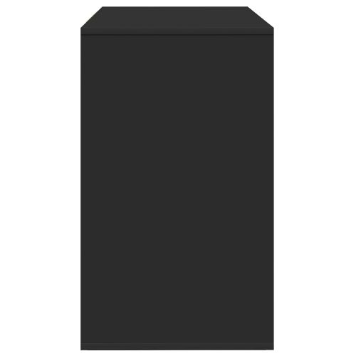 Служебен шкаф с чекмедже Черно 120 x 41 x 75 см Инженерно дърво