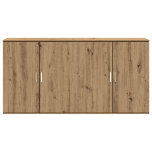 Служебен шкаф 2 pcs Дъб 79 x 38 x 80 см Инженерно дърво