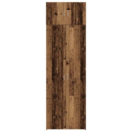 Шкаф за съхранение 2 pcs Старо дърво 70 x 42,5 x 225 см