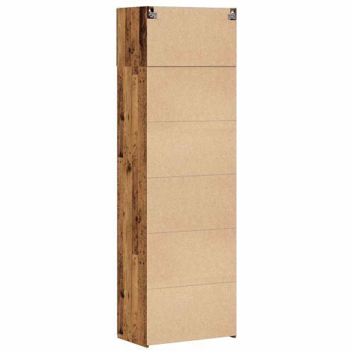 Шкаф за съхранение 2 pcs Старо дърво 70 x 42,5 x 225 см