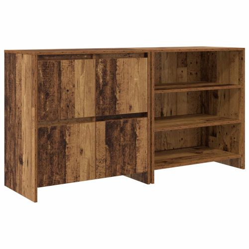 Служебен шкаф 2 pcs Старо дърво 70 x 41 x 75 см Инженерно дърво