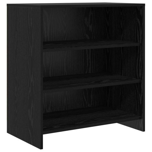 Служебен шкаф 2 pcs Черния дъб 70 x 41 x 75 см Инженерно дърво