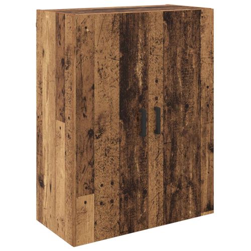 Стенно шкафче 2 pcs Старо дърво 69,5 x 34 x 90 см