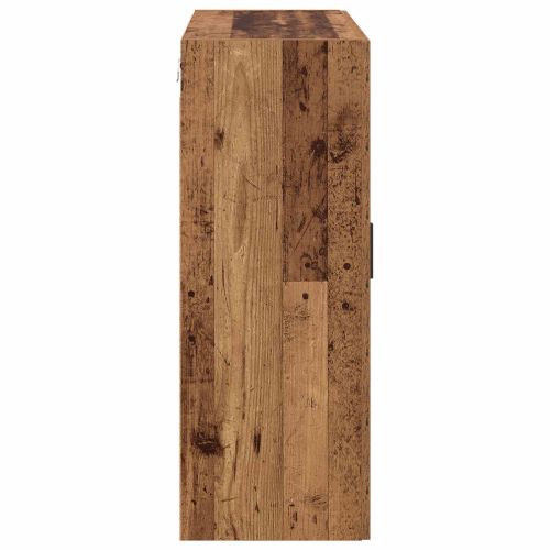 Стенно шкафче 2 pcs Старо дърво 69,5 x 34 x 90 см