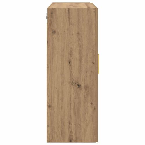 Стенно шкафче 2 pcs Дъб 69,5 x 34 x 90 см Инженерно дърво
