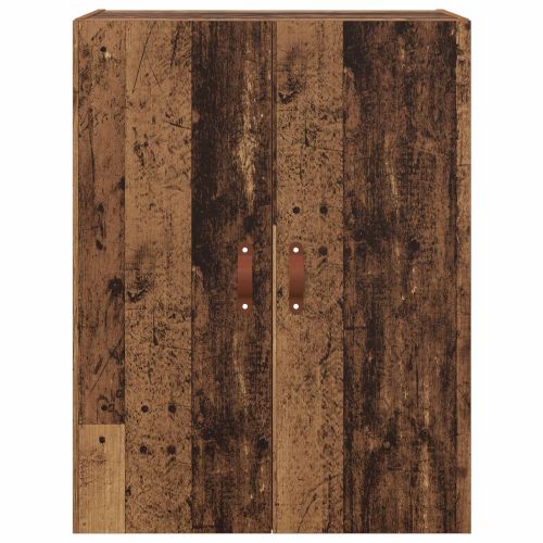 Стенно шкафче 2 pcs Старо дърво 69,5 x 34 x 90 см