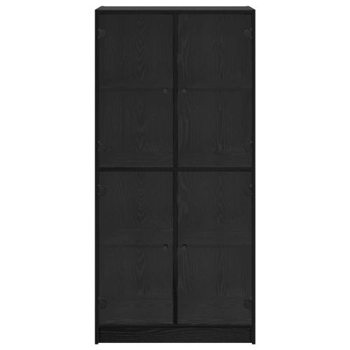 Висок шкаф Черния дъб 68 x 37 x 142 см Инженерно дърво