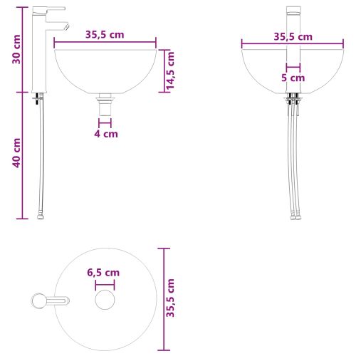 Комплект мебели за баня 2 pcs Опушен дъб Инженерна дървесина