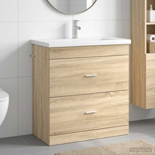Комплект мебели за баня Дъб сонома 81 x 40 x 84,5 см