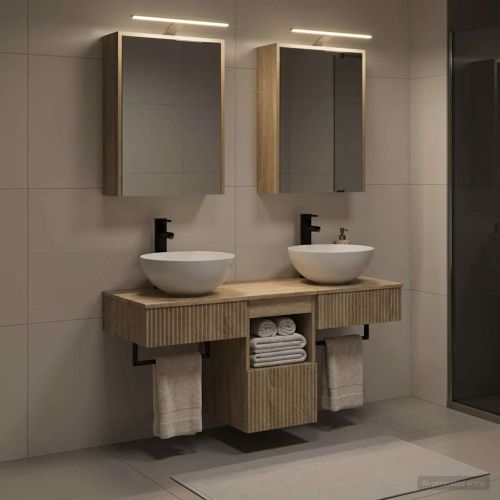 Комплект шкафове за баня 5 pcs Дъб сонома 43 x 16 x 62,5 см