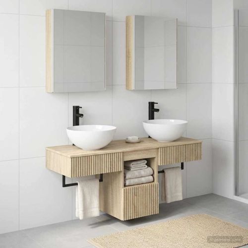 Комплект шкафове за баня 5 pcs Дъб сонома 43 x 11,5 x 60,5 см